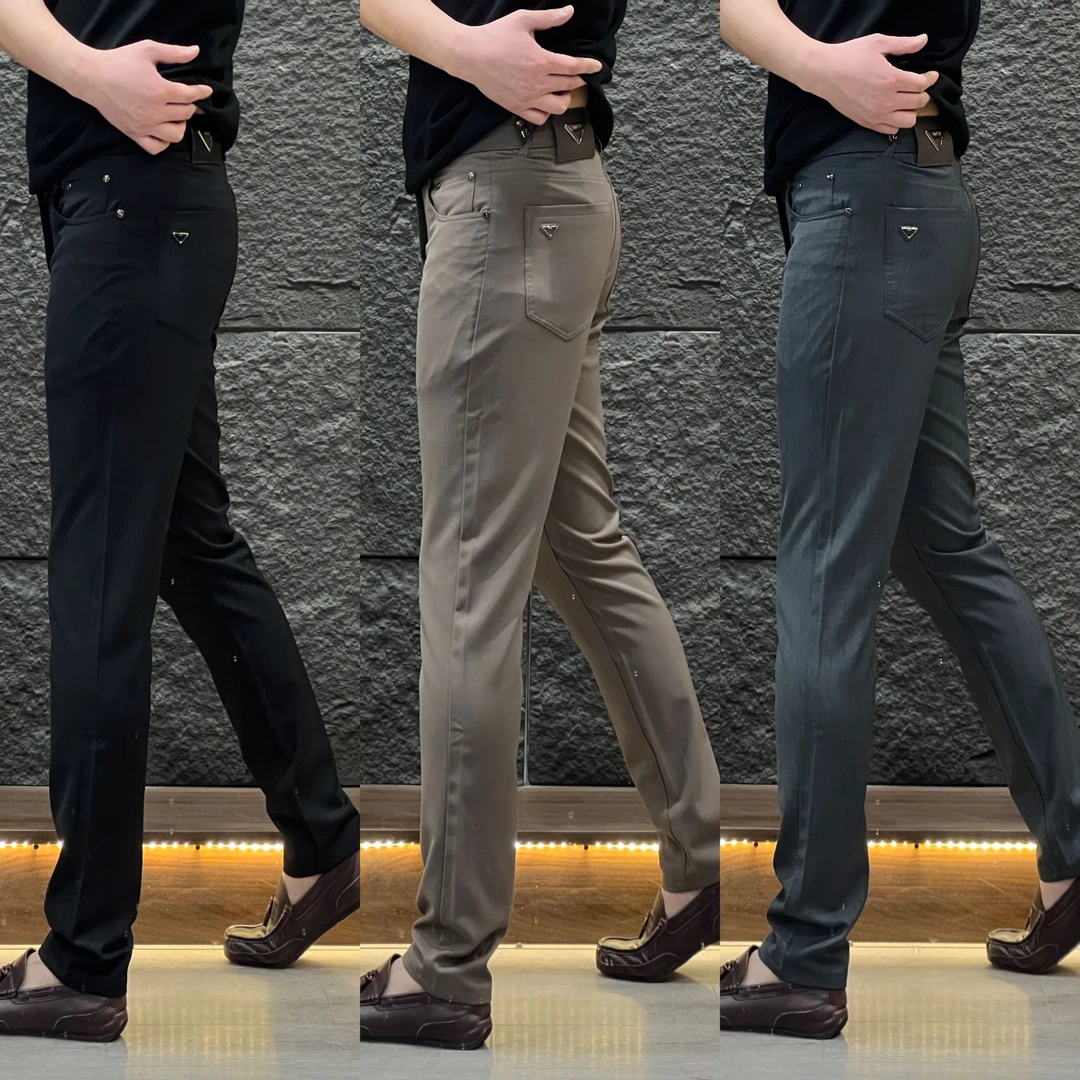 【经典】男士时尚直筒休闲裤修身长裤春夏BFB2565宽松