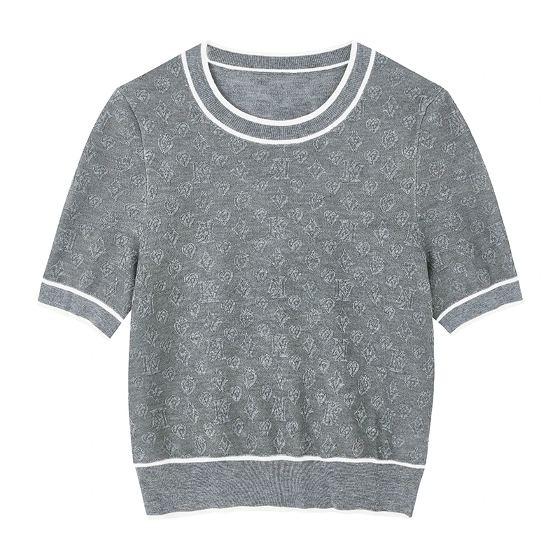 【大叔专属】舒适百搭老花针织衫N2526