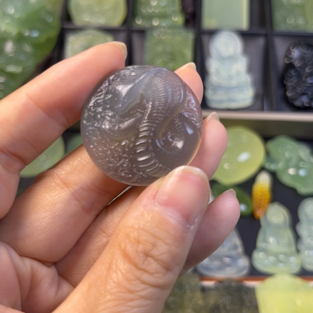 蛇纹石玉未镶嵌吊坠(不含链)