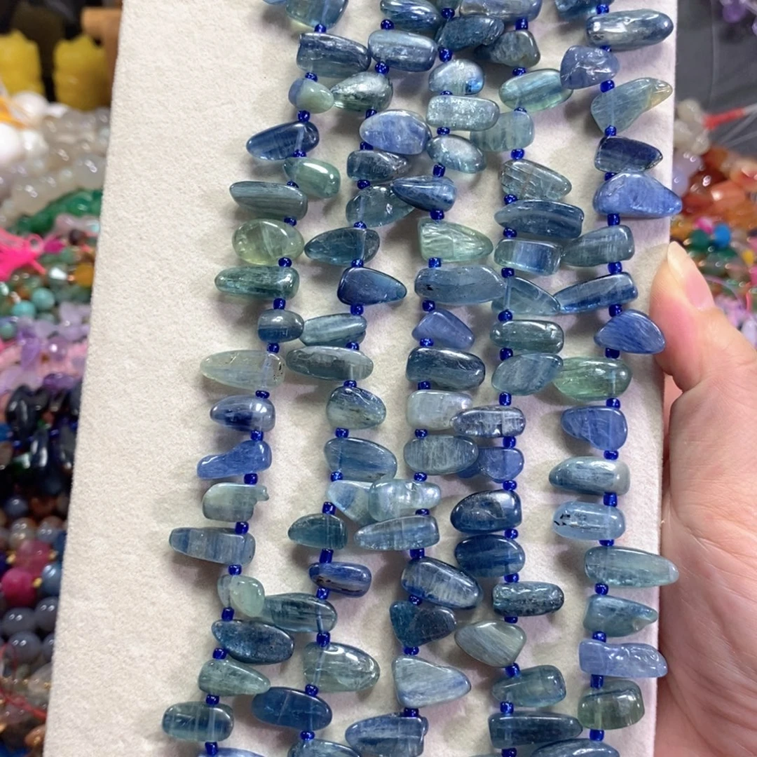 玛瑙/玉髓未镶嵌珠宝半成品蓝晶长牙一条