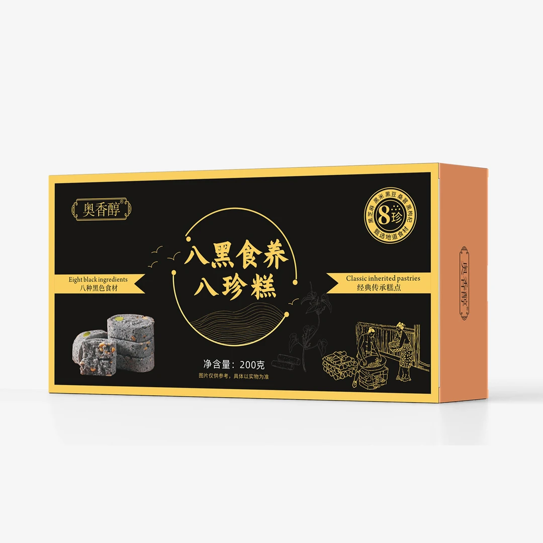 奥香醇八黑芝麻山药坚果八珍糕200g