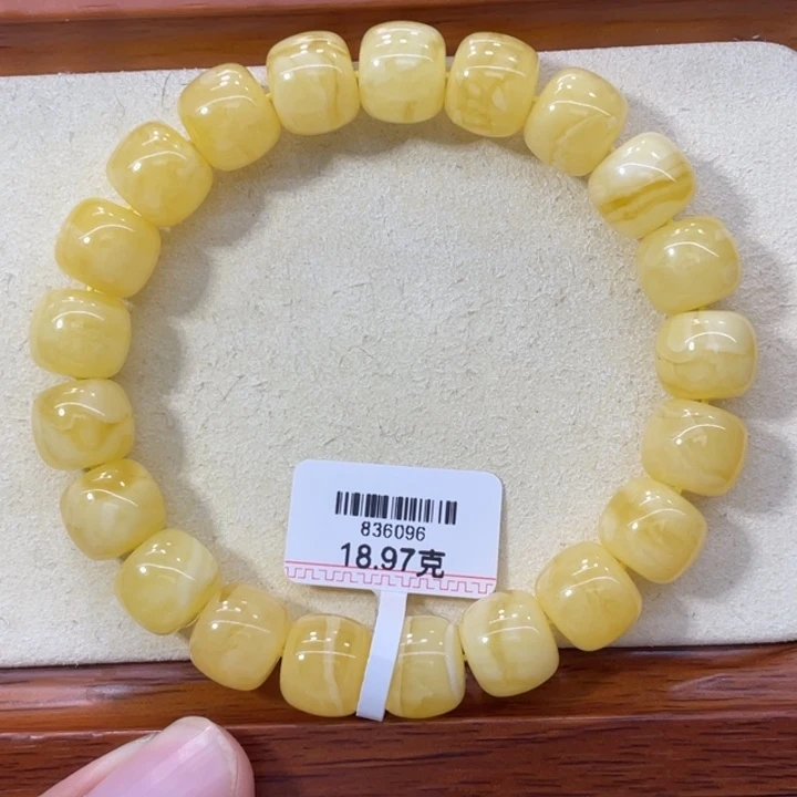 琥珀未镶嵌手链蜜蜡