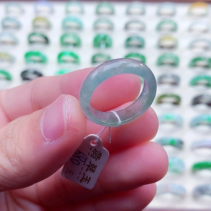 翡翠未镶嵌戒指16号