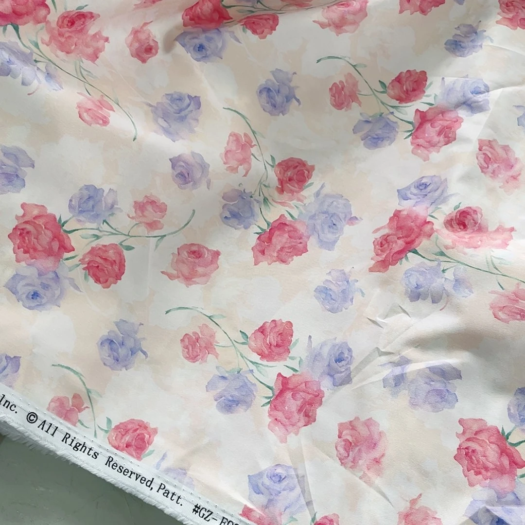 一米价纯棉高密细斜纹1.4米宽果子布艺爆款边地卷