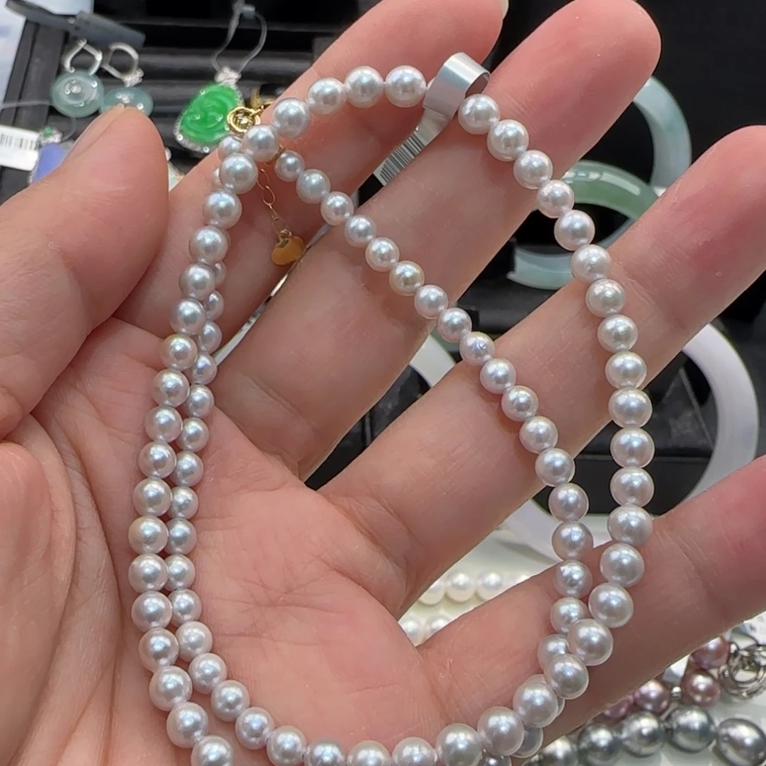 海水珍珠18K金镶嵌颈饰