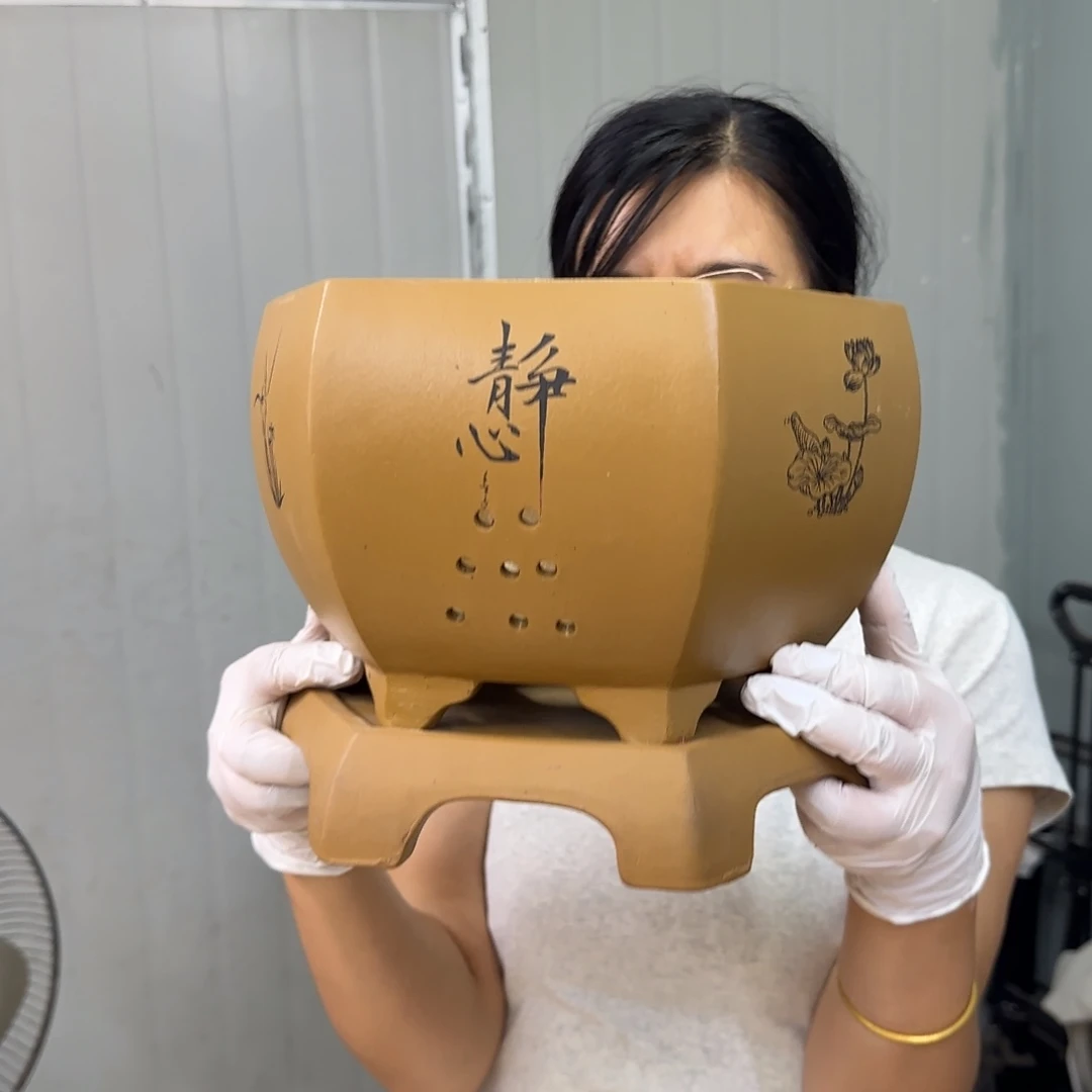 紫砂花盆紫砂口径25