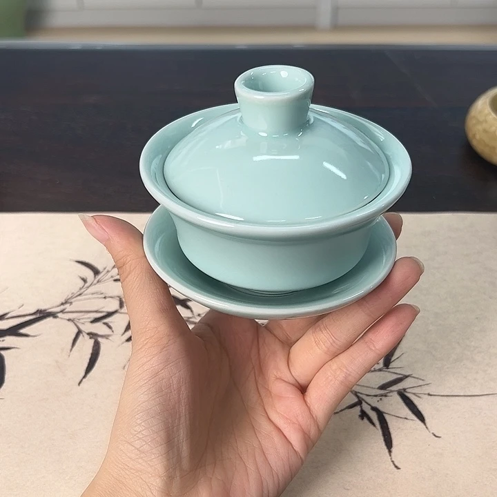 龙泉云间青瓷小米茶器