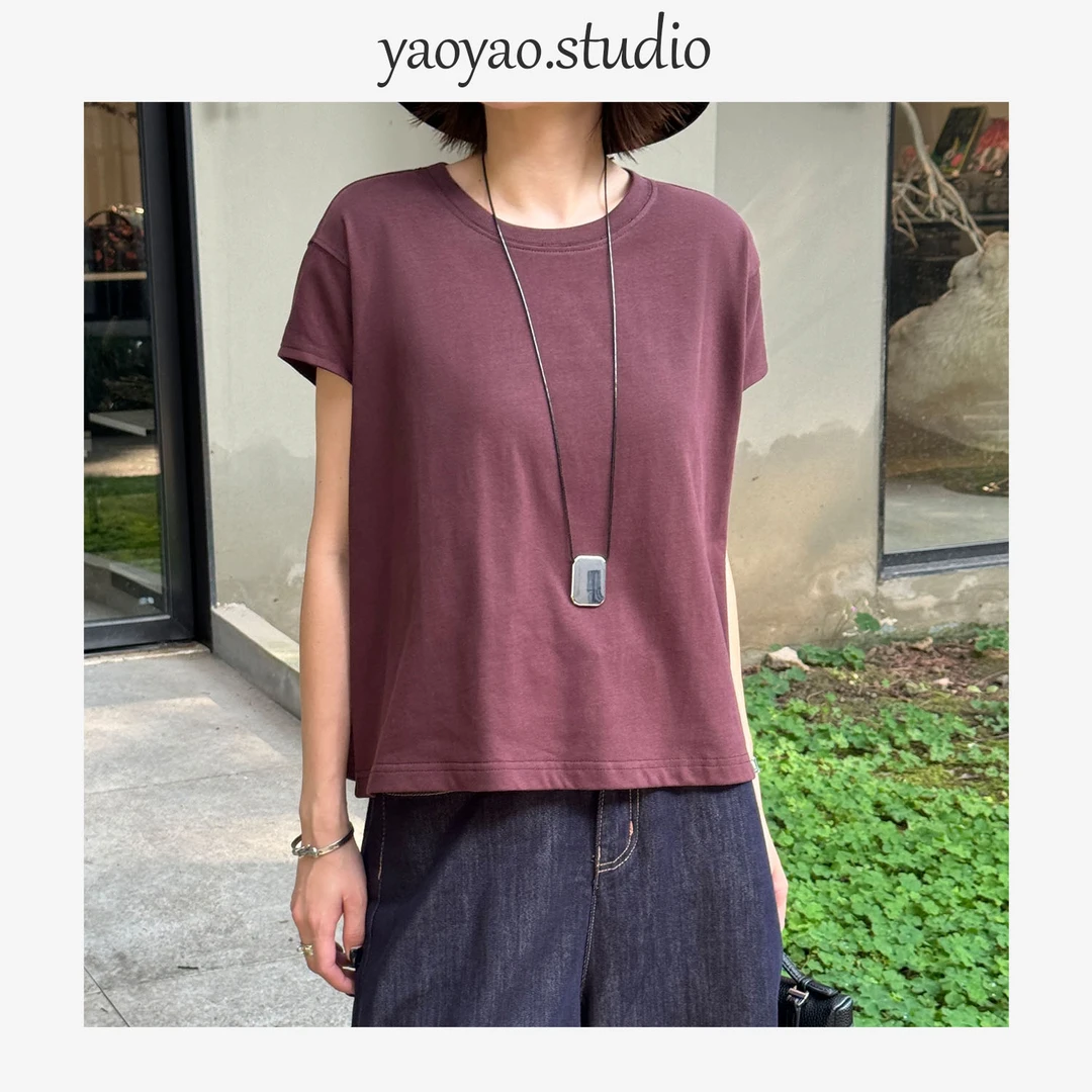【瑶瑶】夏季新款上新时尚休闲百搭减龄T恤YY12540