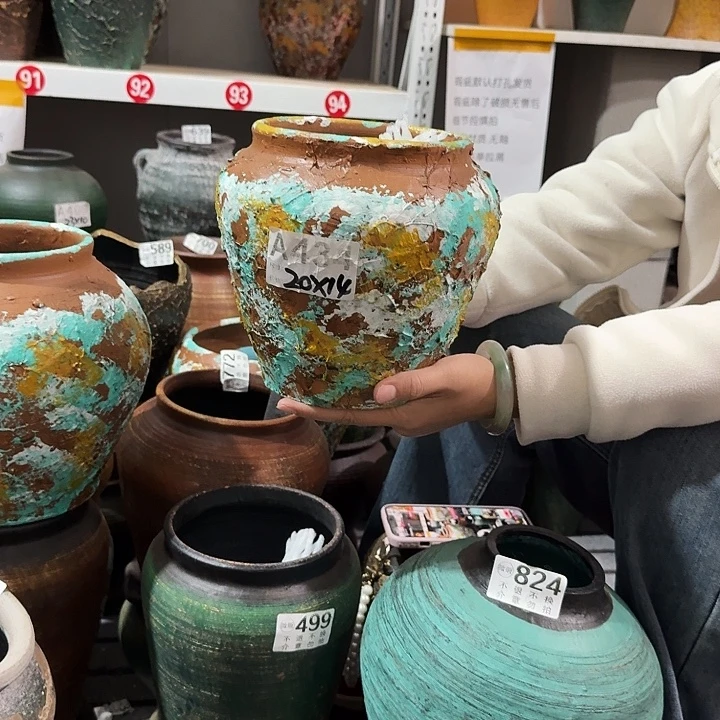 93彩绘高度20口径14