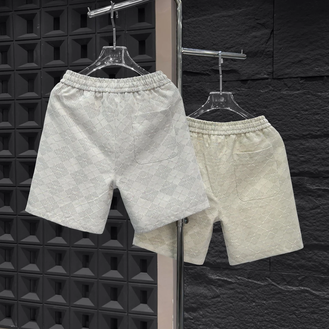 SP-D299-夏季新款奢潮印花刺绣牛仔时尚百搭男士短裤美式薄款轻奢