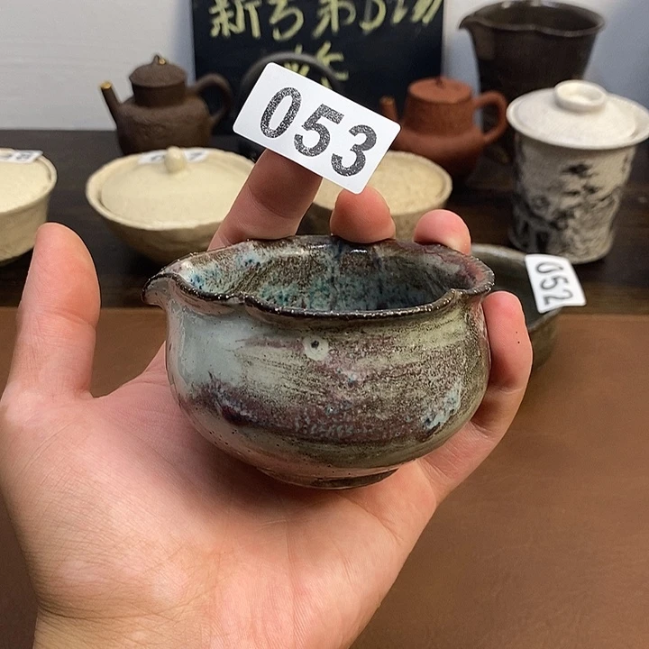 053 紫砂粉引苏打柴烧公道放漏