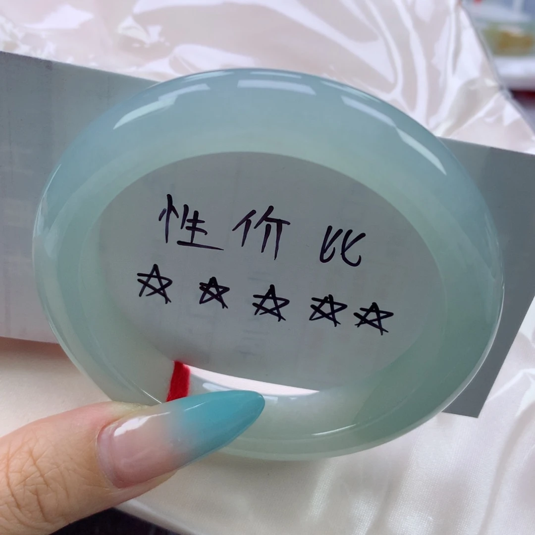 翡翠手镯未镶嵌缅甸天然翡翠A货55.5