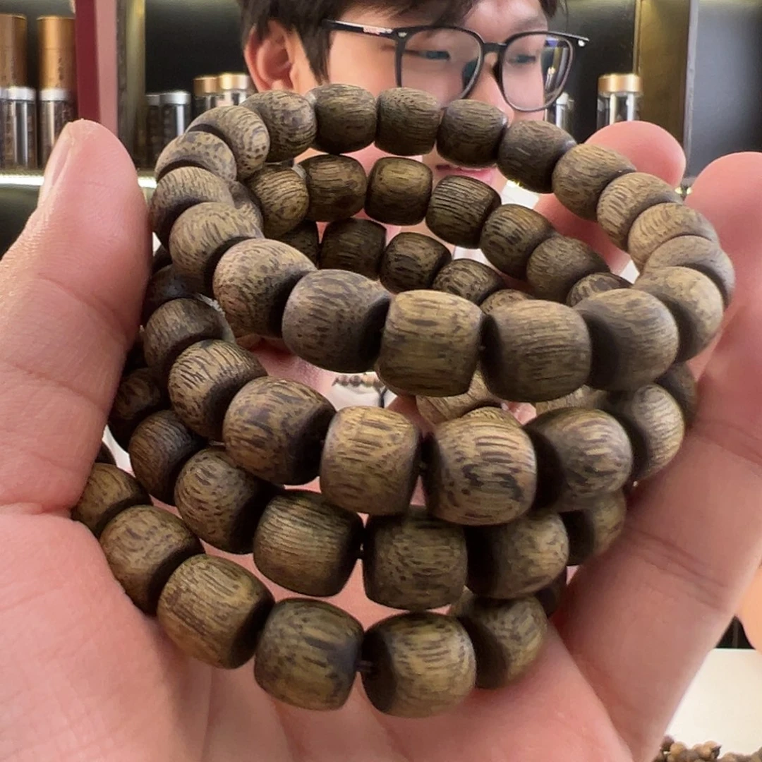 沉香手串鼓珠10mm8g