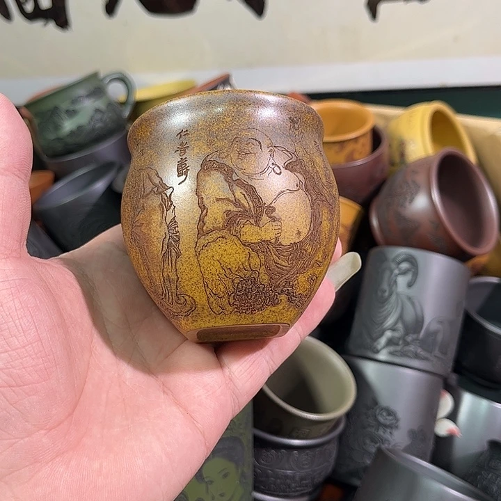 茶杯紫砂全手工紫砂主人杯