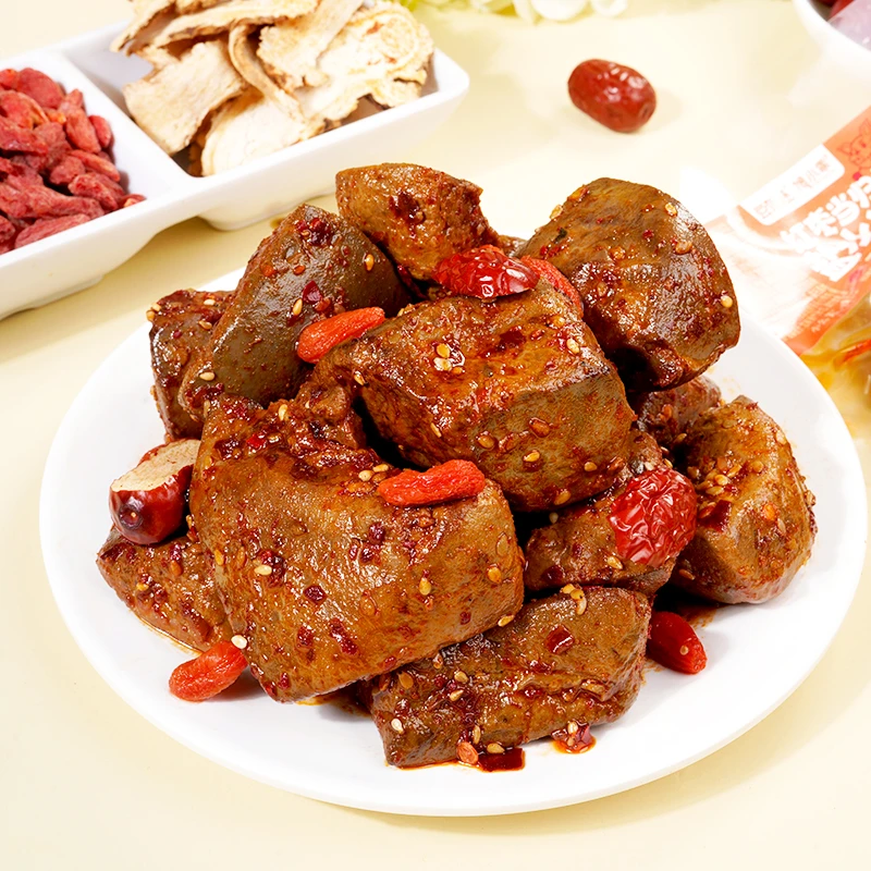 馋小乖红枣当归枸杞盐水猪肝五香香辣卤味零食下酒菜原味开袋即食