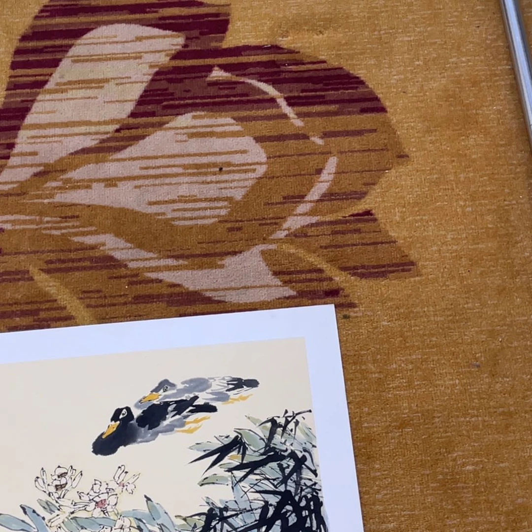 国画草**匠沐石老师卡纸50一张