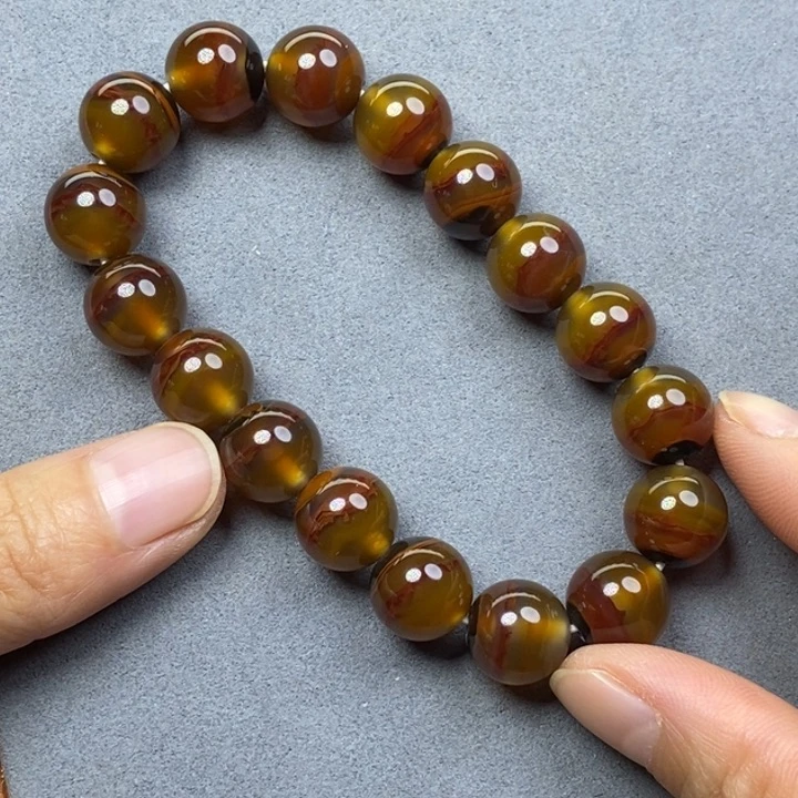 未镶嵌手链玛瑙/玉髓彩**青