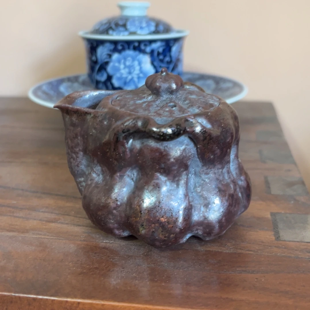 杯柴烧手工手绘陶瓷