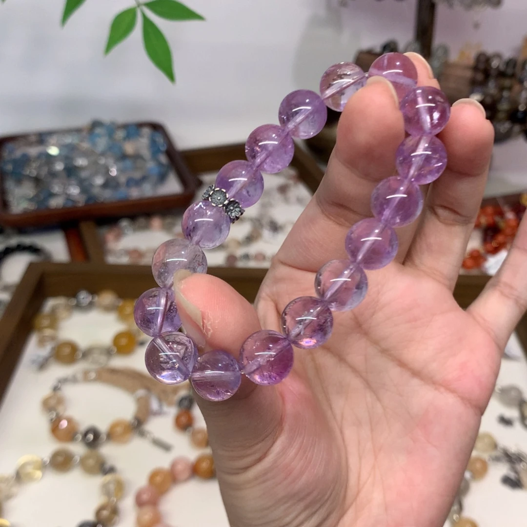 水晶手链银S925镶嵌