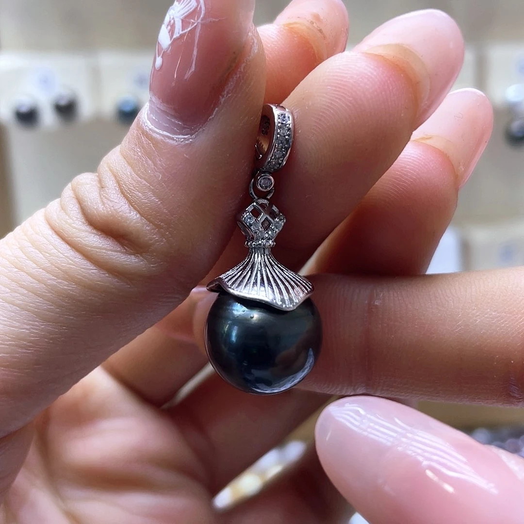 海水珍珠颈饰银S925镶嵌