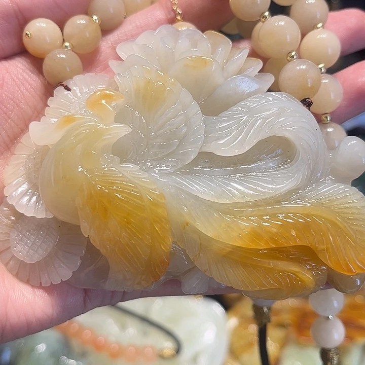 岫玉未镶嵌毛衣链