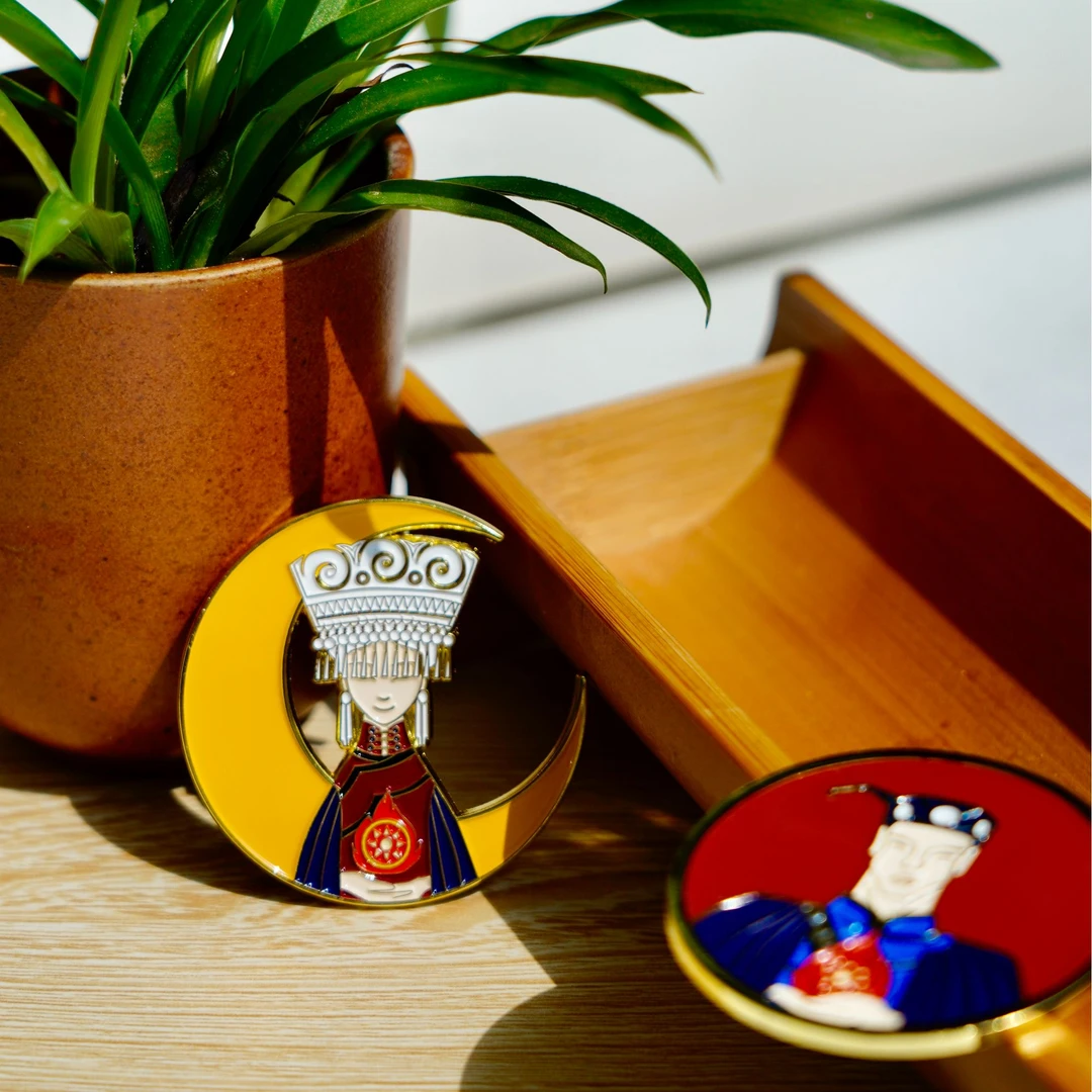 凉山文创——阿惹妞系列金属冰箱贴