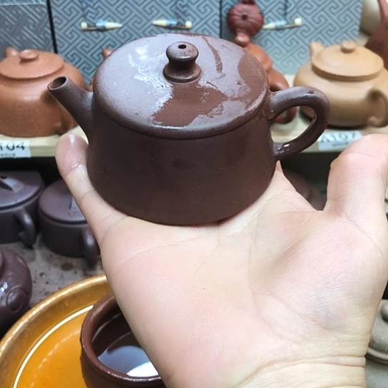 紫砂茶壶低曹青云柱100豪升左右半手