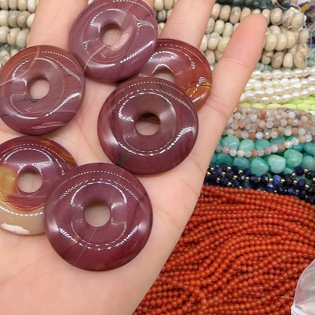 玛瑙/玉髓合金珠宝半成品阿拉善扣子2颗