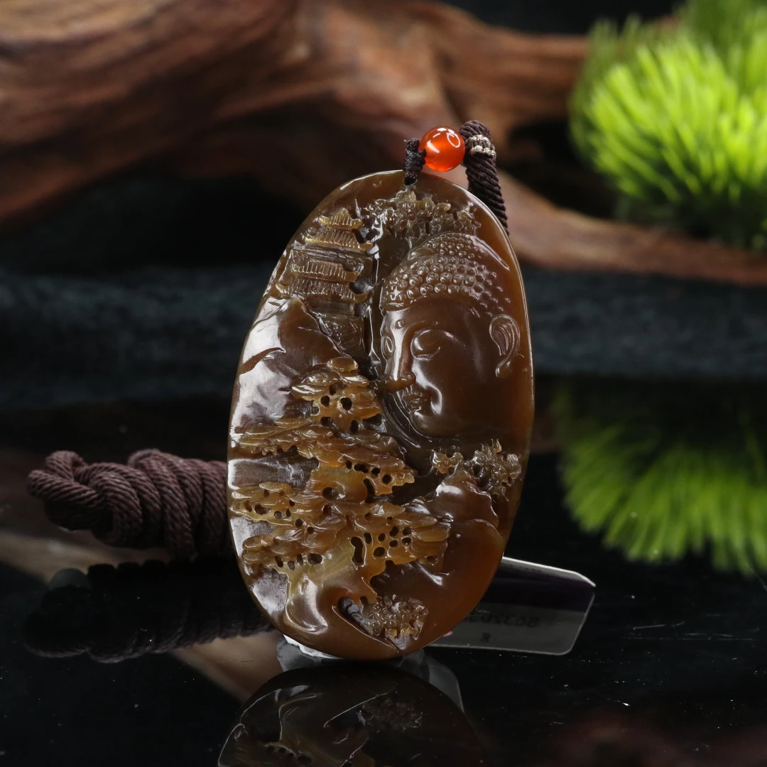 23和田玉若红糖佛观天下/901438上海嘉禾拍卖