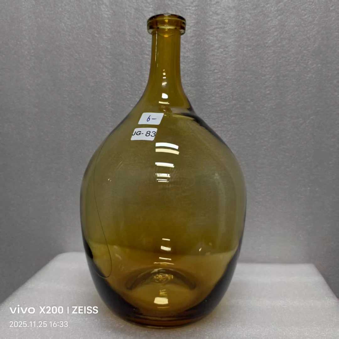 JG-083简约现代琉璃花瓶客厅餐桌插花艺术摆件