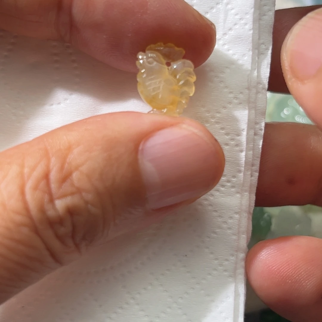 定制翡翠未镶嵌鸡