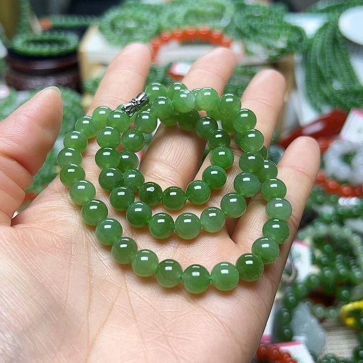 和田玉（碧玉）手链未镶嵌