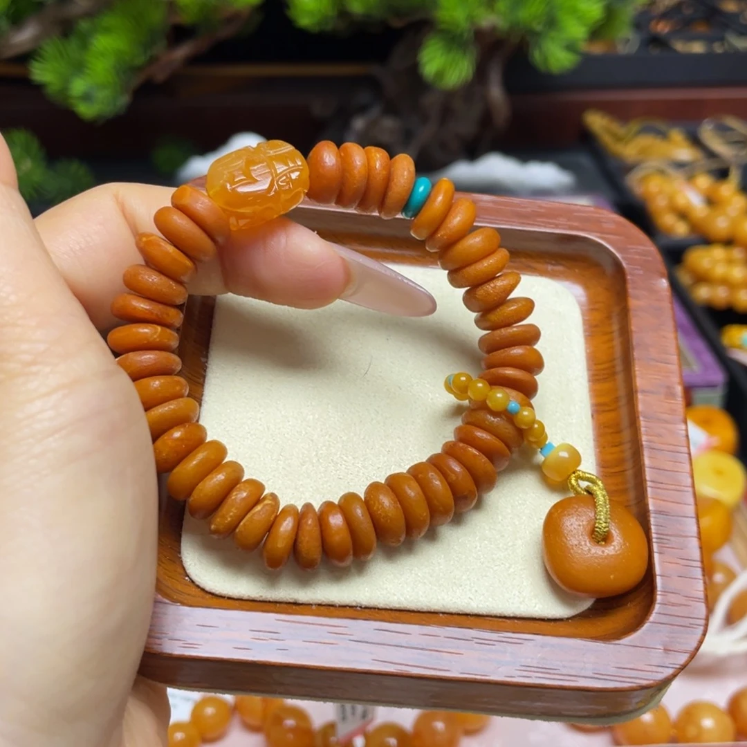 蜜蜡手链未镶嵌手串