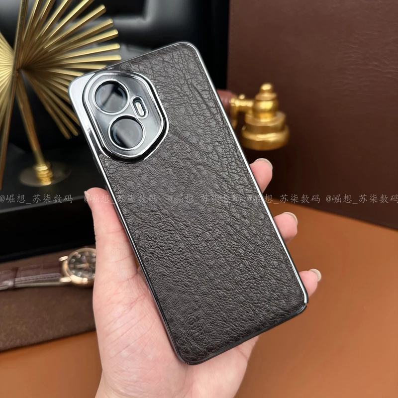 适用于荣耀300高档手机壳鳄鱼皮纹高端轻薄防摔商务全包