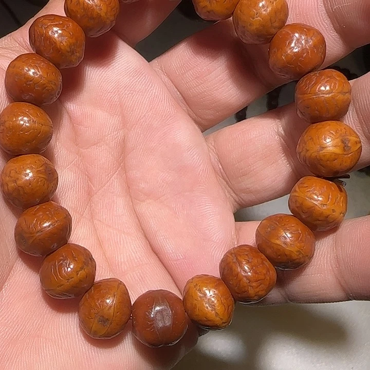 藏区老风眼手串保老漂亮