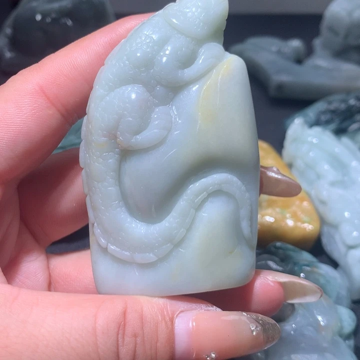 翡翠未镶嵌颈饰保真天然A货翡翠