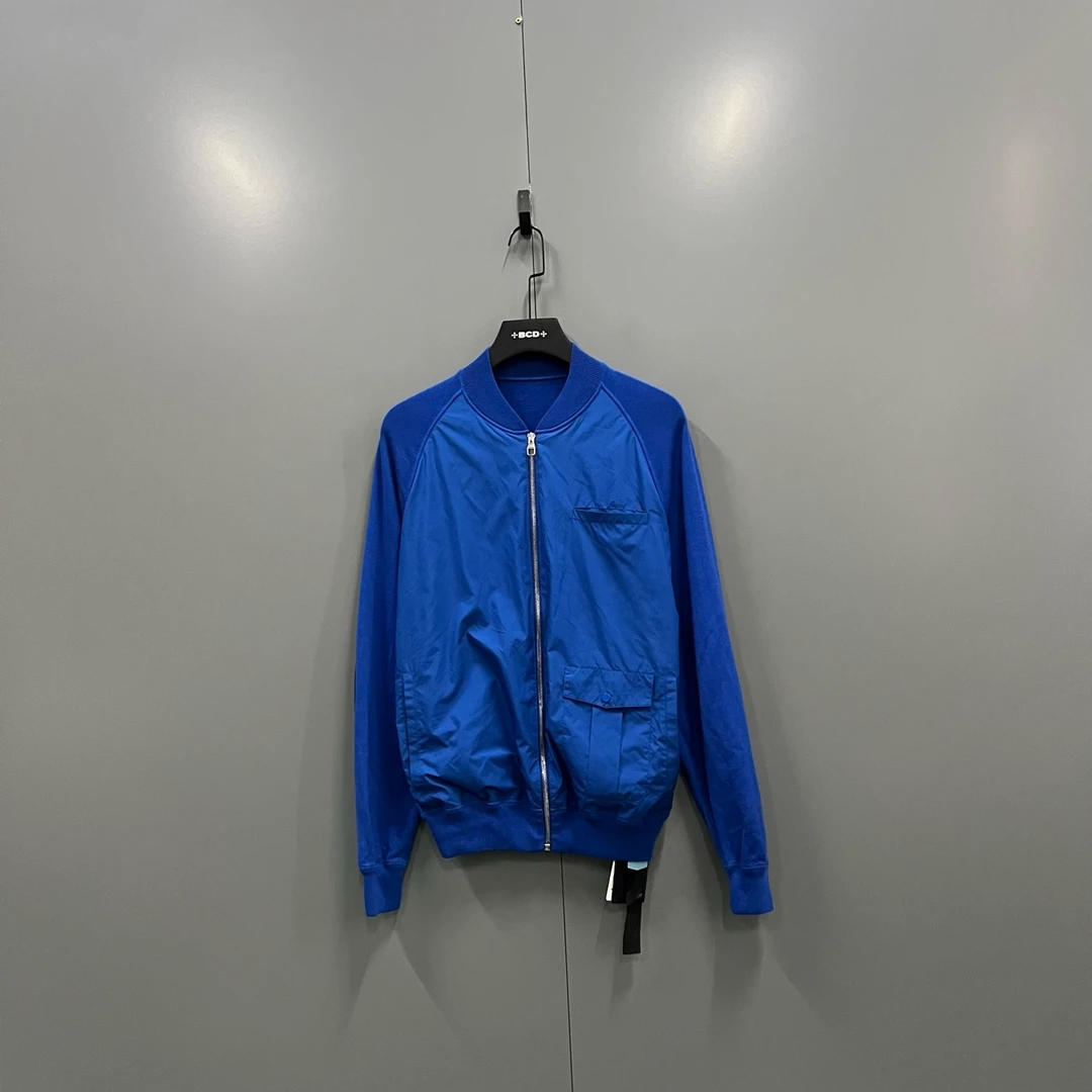 99新 LouisVuitton/路易威登 h915 蓝色尼龙拼接外套 M码 207288