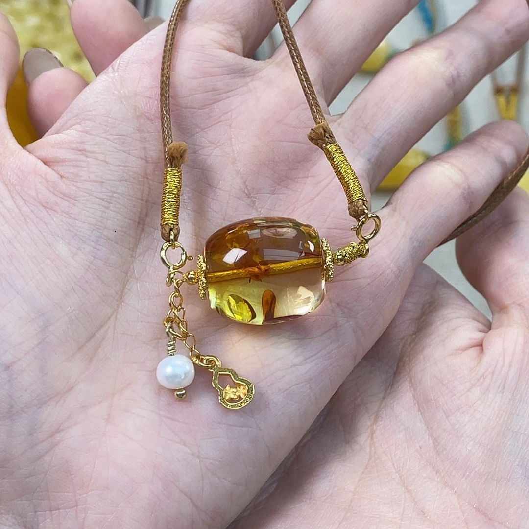 琥珀未镶嵌裸石琥珀蜜蜡J1w