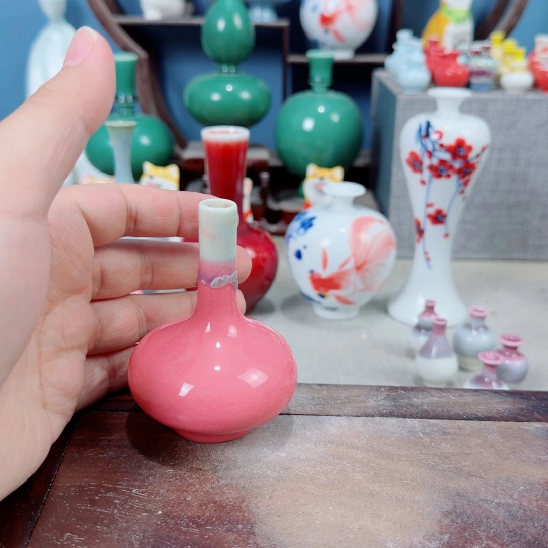 陶瓷手工小花器摆件