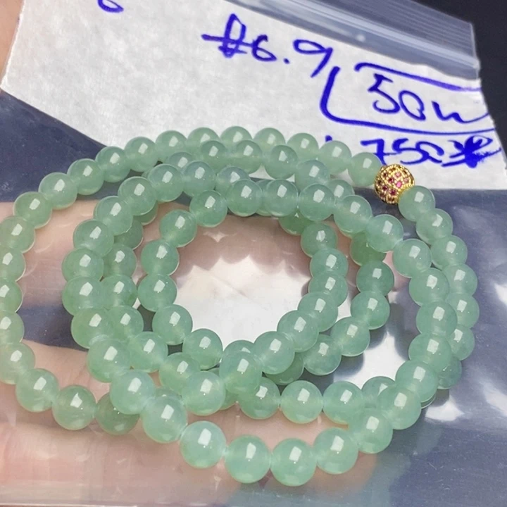 定制翡翠未镶嵌翡翠珠串
