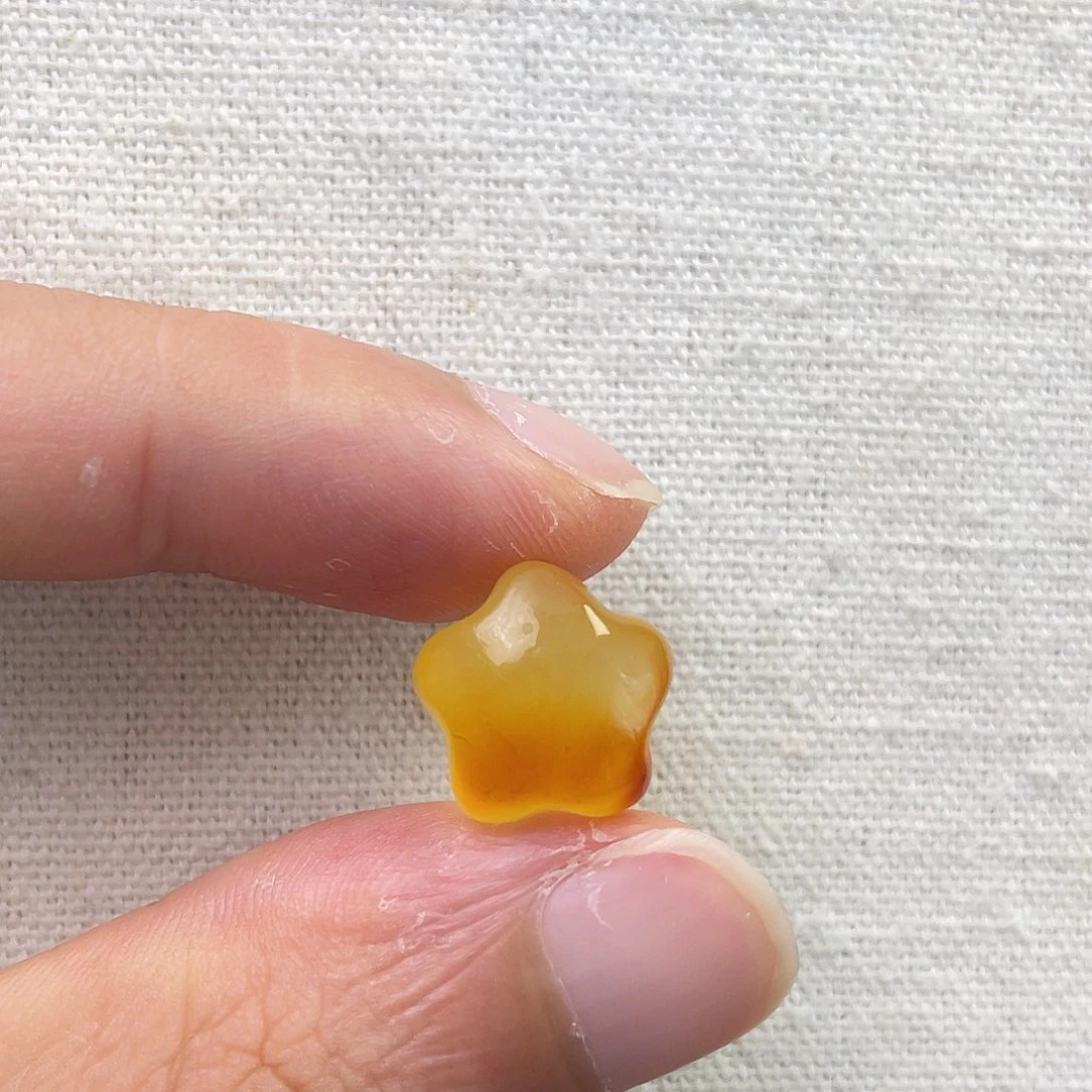 琥珀未镶嵌裸石星星