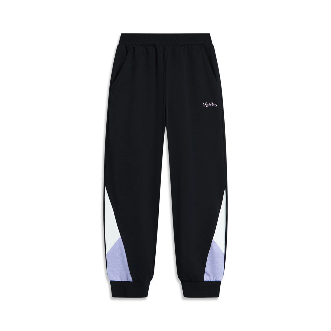 李宁儿童卫裤女小童2025新款冰感训练舒适吸湿排汗透气束脚运动裤