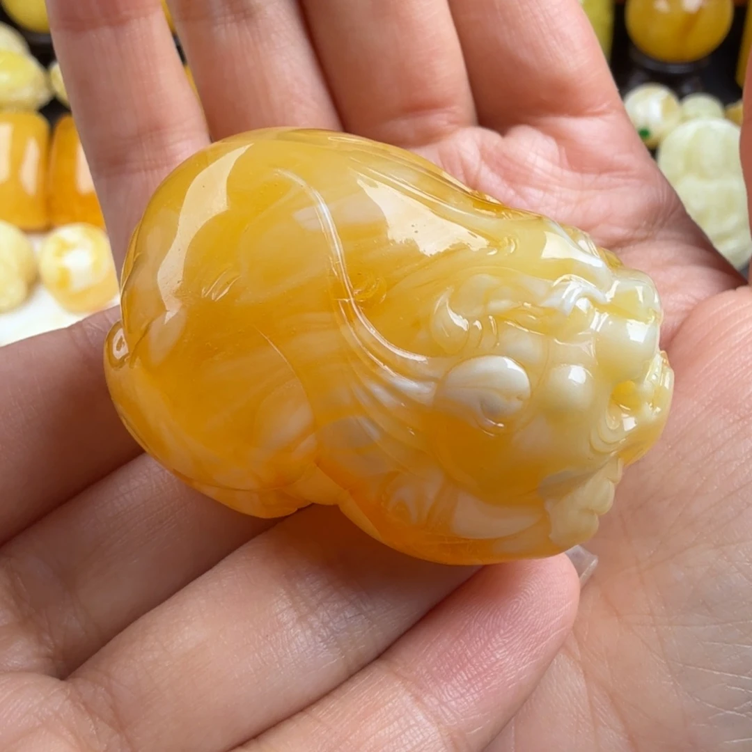 琥珀未镶嵌颈饰纯天然琥珀蜜蜡无优化