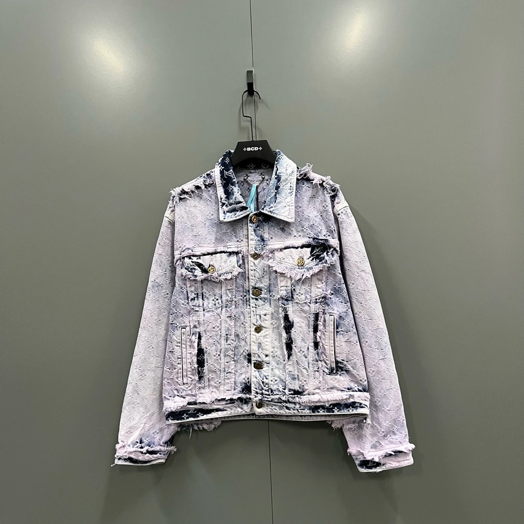 95新 LouisVuitton/路易威登 ab1223 205682 流苏牛仔外套 50码