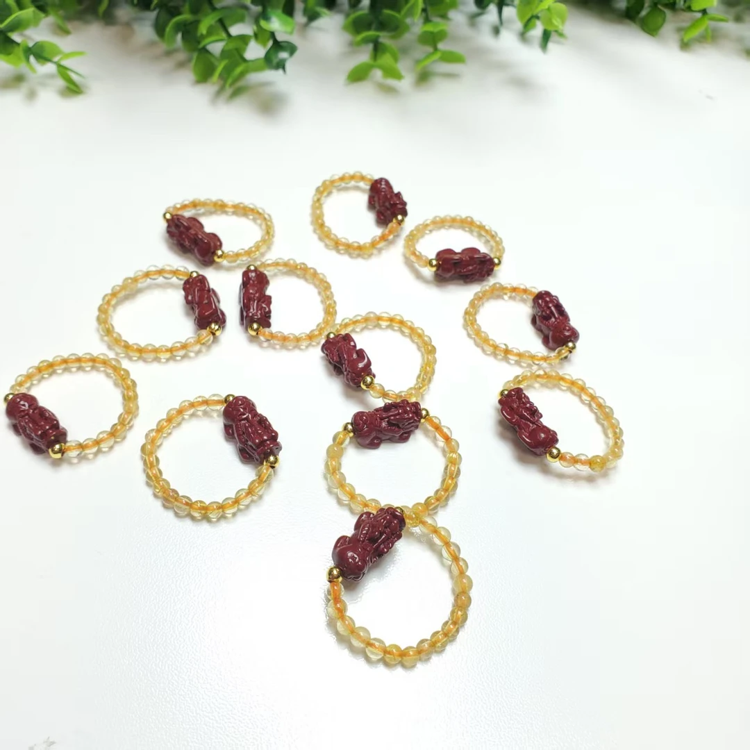 N489【赵小姐】时尚发晶戒指，多样性发其一