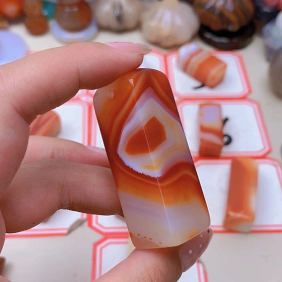 【闪购商品】未镶嵌玛瑙/玉髓珠宝半成品紫*