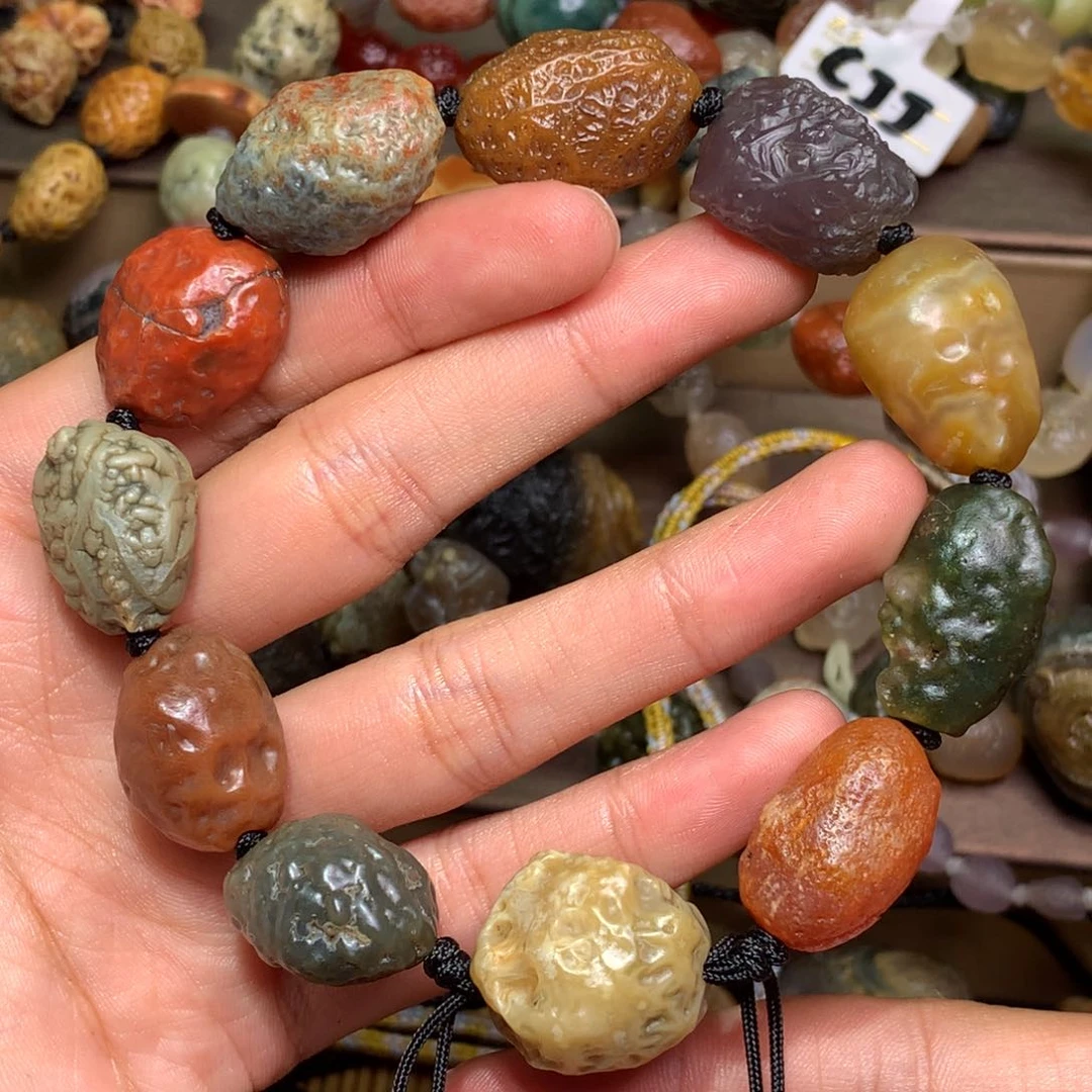 未镶嵌玛瑙/玉髓珠宝半成品