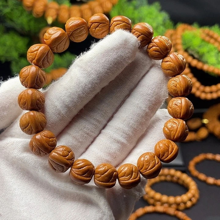 桃核吊坠秦岭龙纹桃核