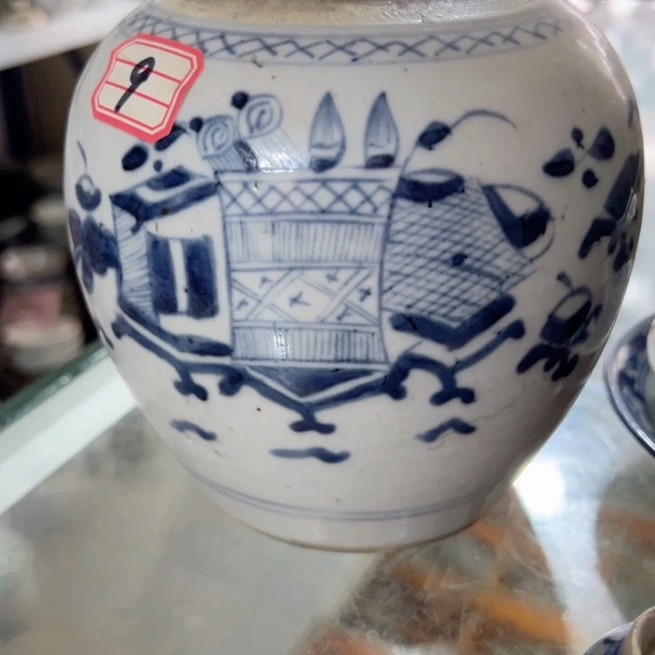 姚***帆老瓷器青花瓷器罐全品