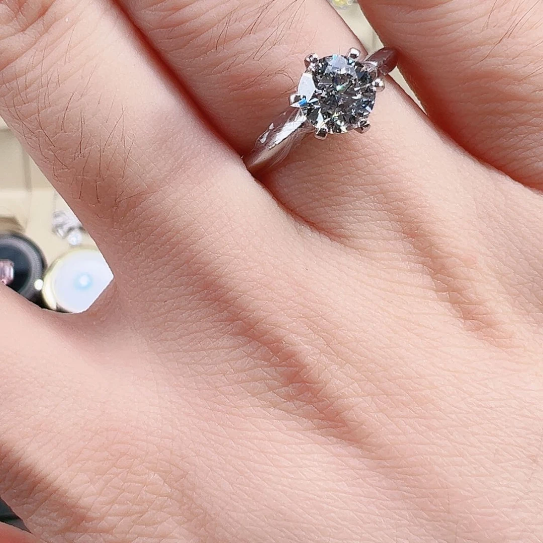 铂Pt950镶嵌实验室培育钻石12